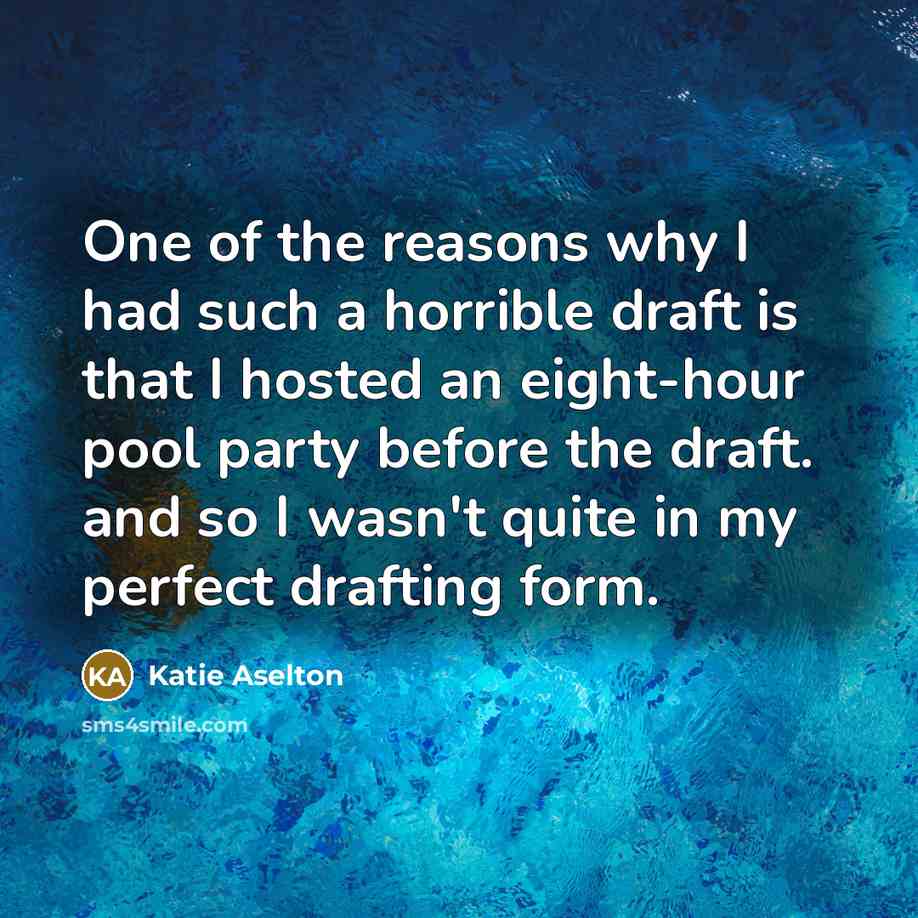 “One of the reasons why I had such a horrible…” quote by Katie Aselton