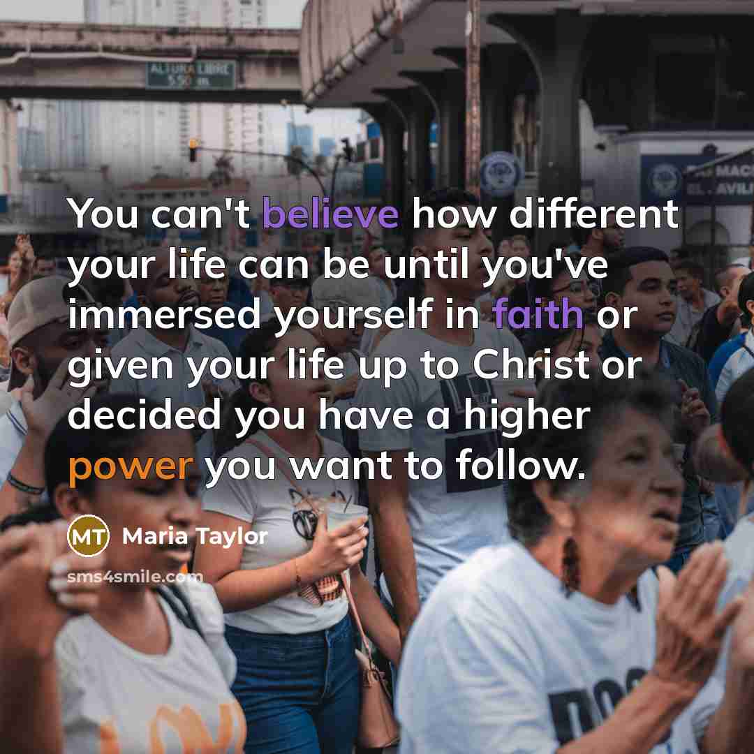 “You can't believe how different your life can be until…” quote by Maria Taylor