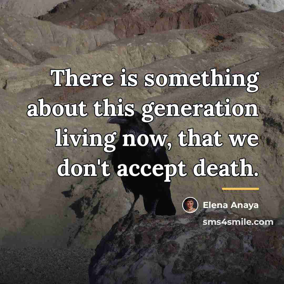 “There is something about this generation living now, that we…” quote by Elena Anaya