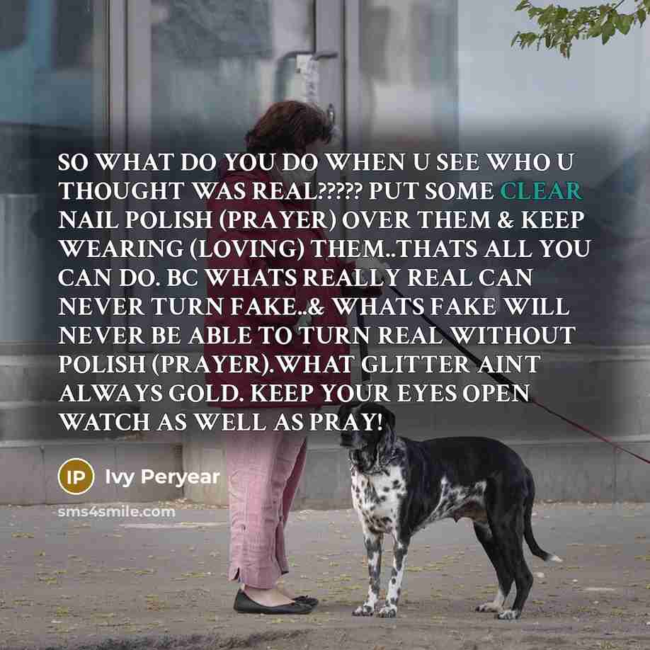 “SO WHAT DO YOU DO WHEN U SEE WHO U…” quote by Ivy Peryear