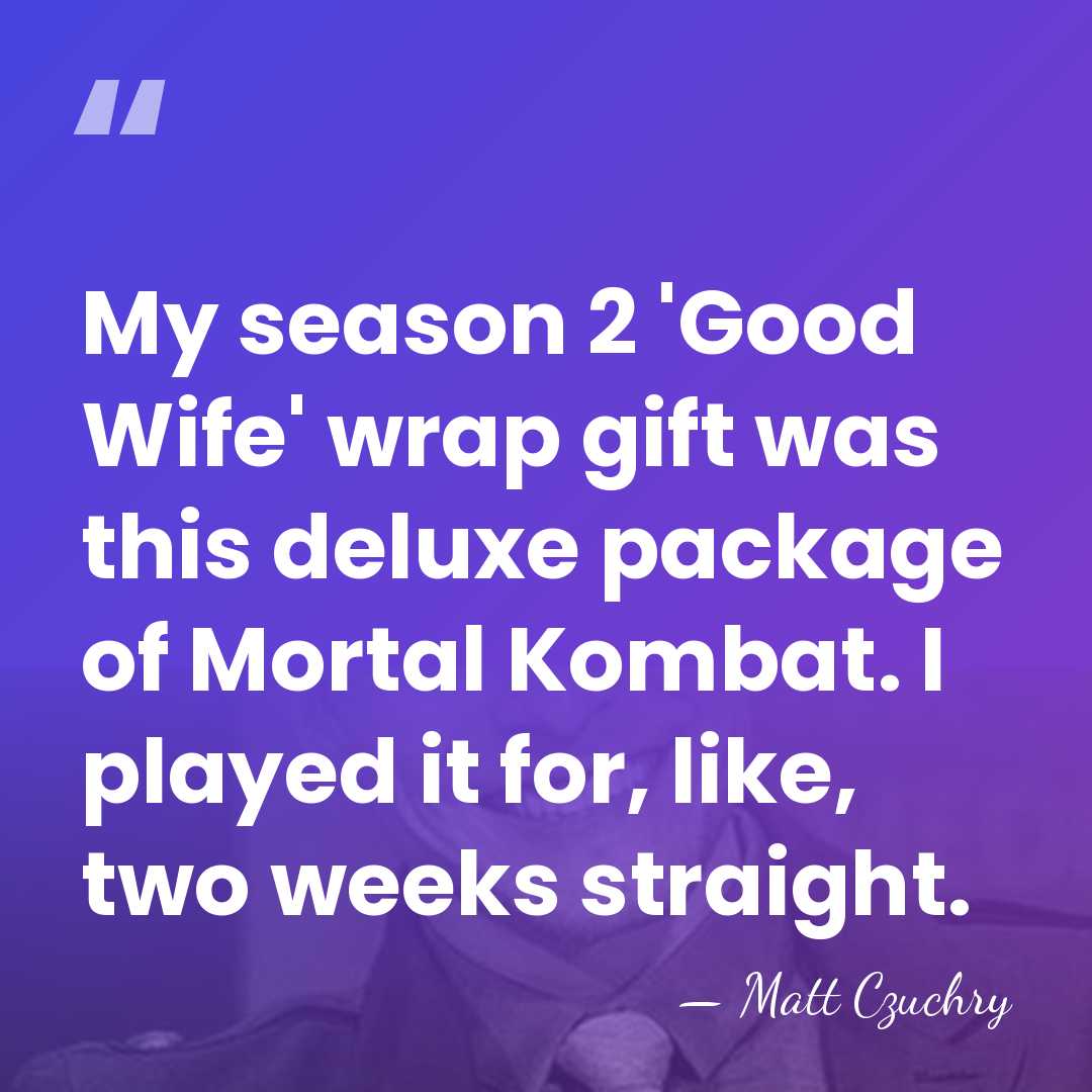 My season 2 'Good Wife' wrap gift was this deluxe package of&hellip; - Matt Czuchry