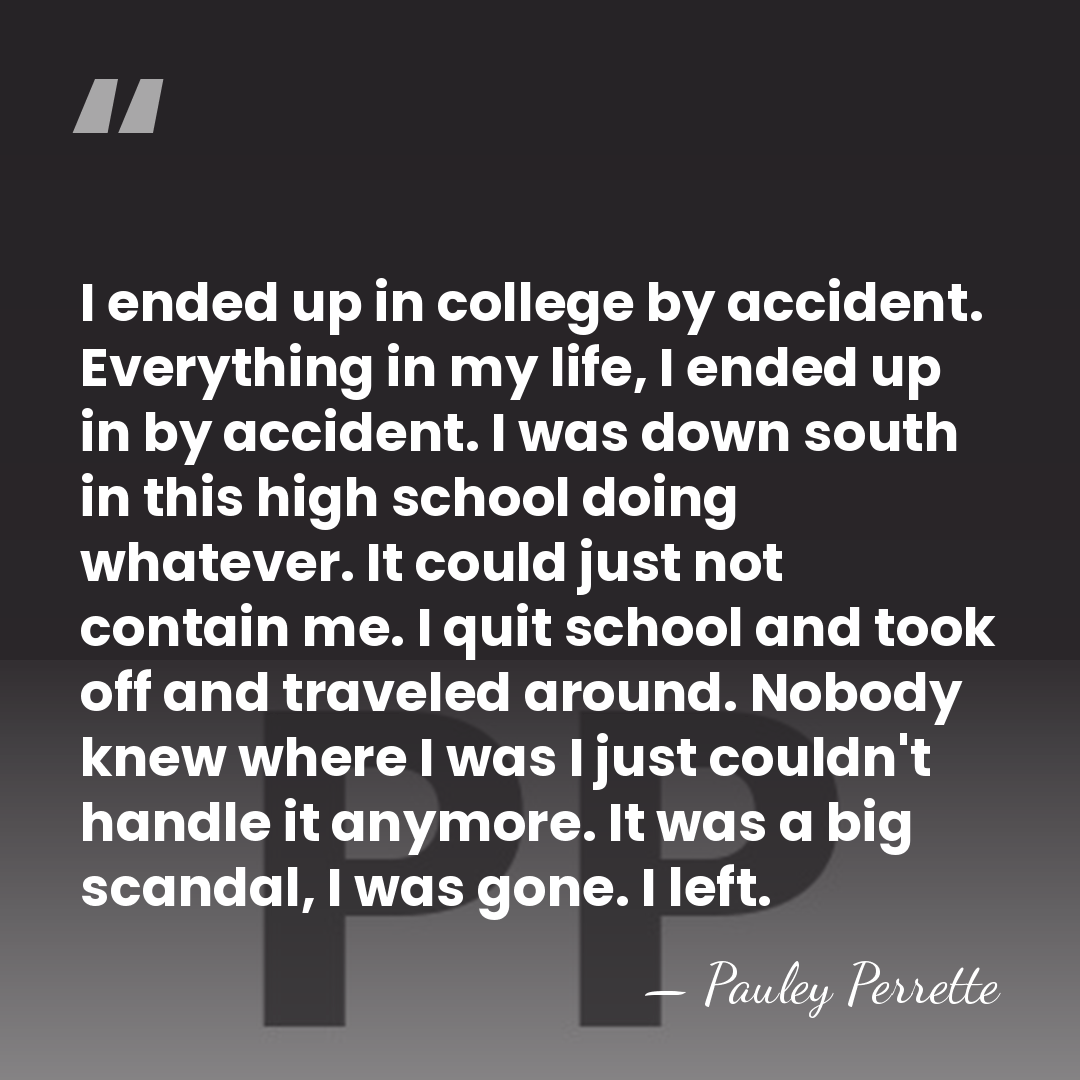 I ended up in college by accident. Everything in my life, I&hellip; - Pauley Perrette
