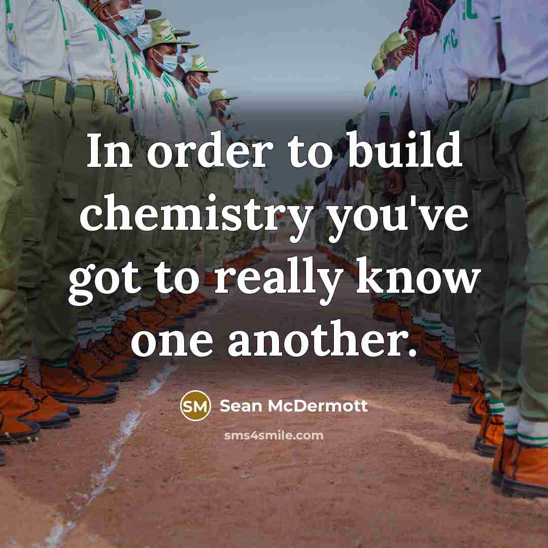 “In order to build chemistry you've got to really know…” quote by Sean McDermott