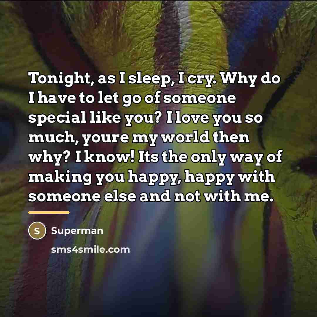 “Tonight, as I sleep, I cry. Why do I have…” quote by Superman