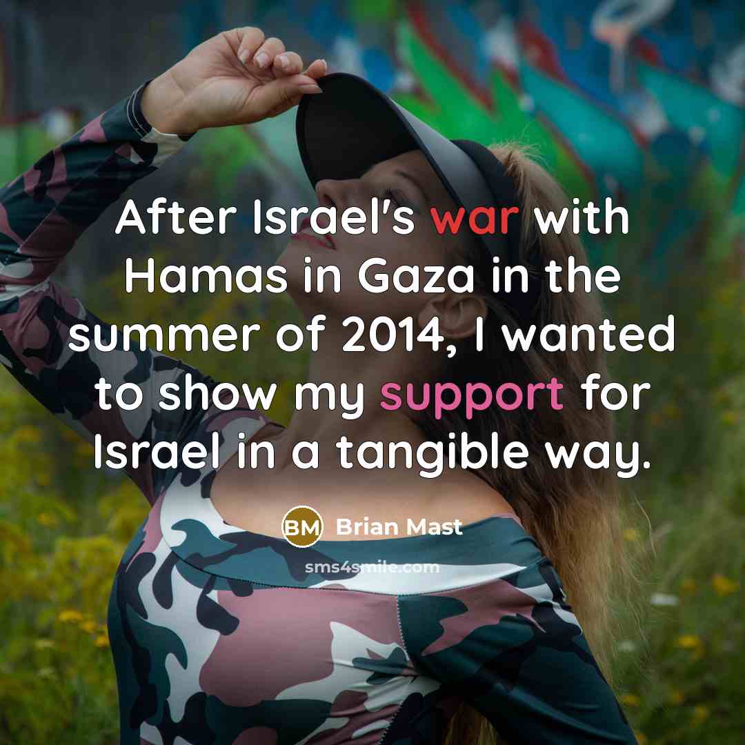 “After Israel's war with Hamas in Gaza in the summer…” quote by Brian Mast
