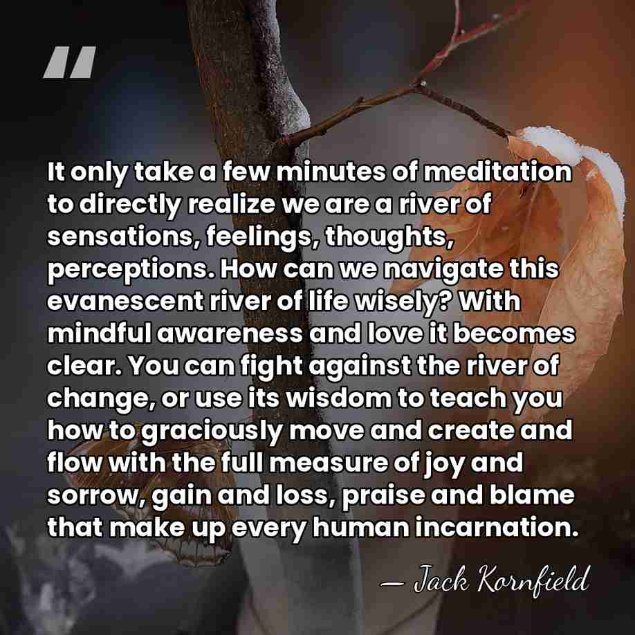 It only take a few minutes of meditation to directly realize we&hellip; - Jack Kornfield