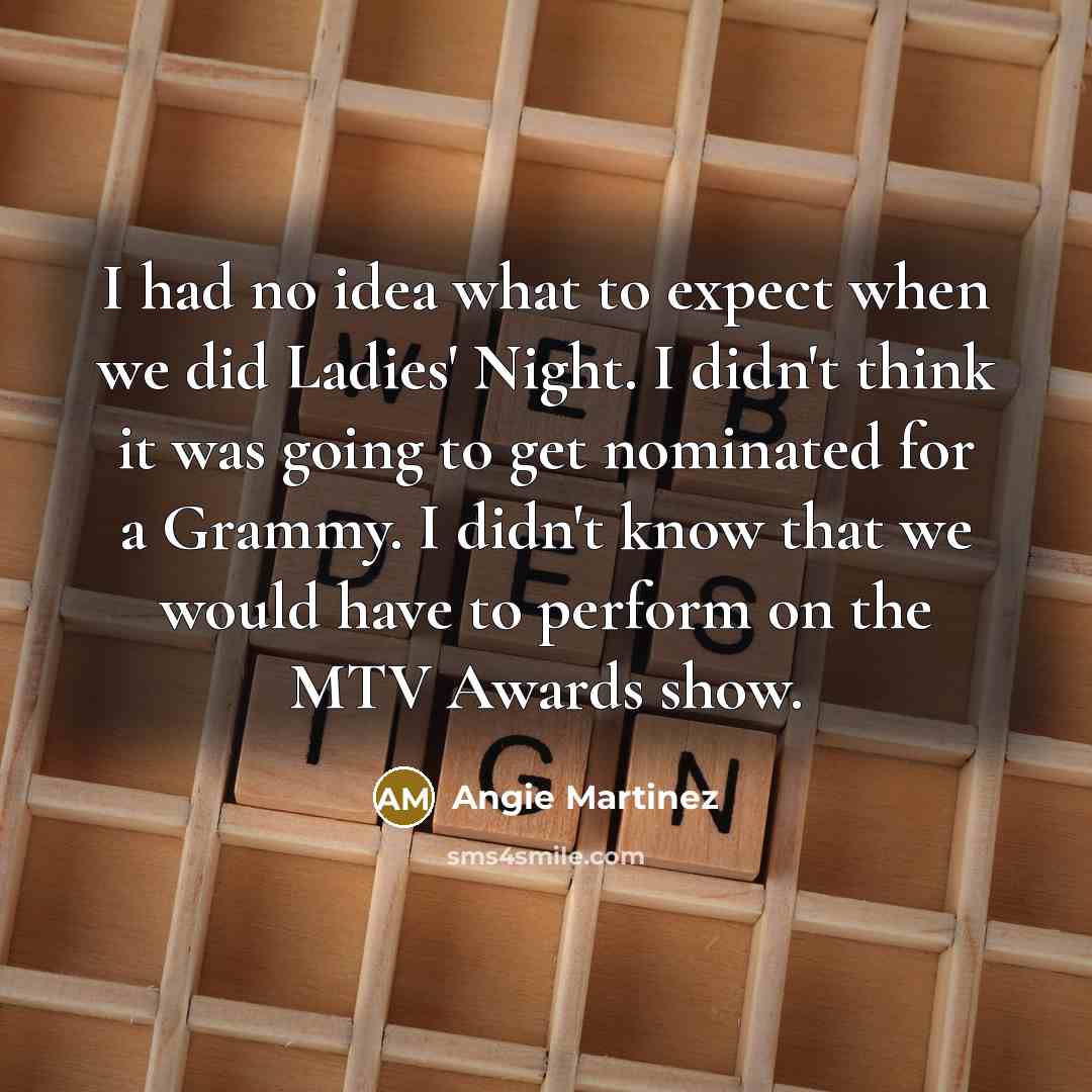 “I had no idea what to expect when we did…” quote by Angie Martinez