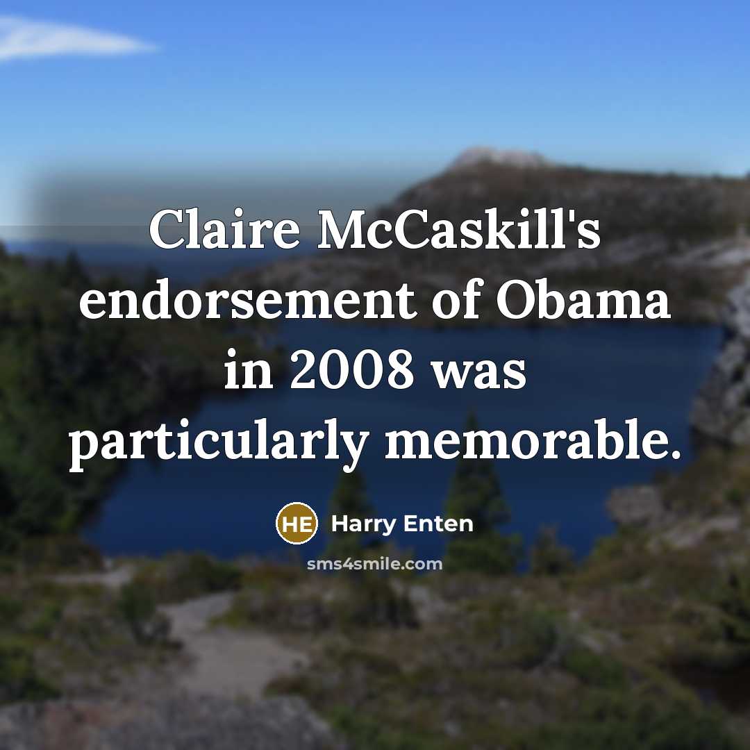 “Claire McCaskill's endorsement of Obama in 2008 was particularly memorable.…” quote by Harry Enten