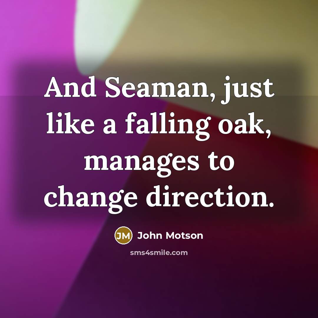 “And Seaman, just like a falling oak, manages to change…” quote by John Motson