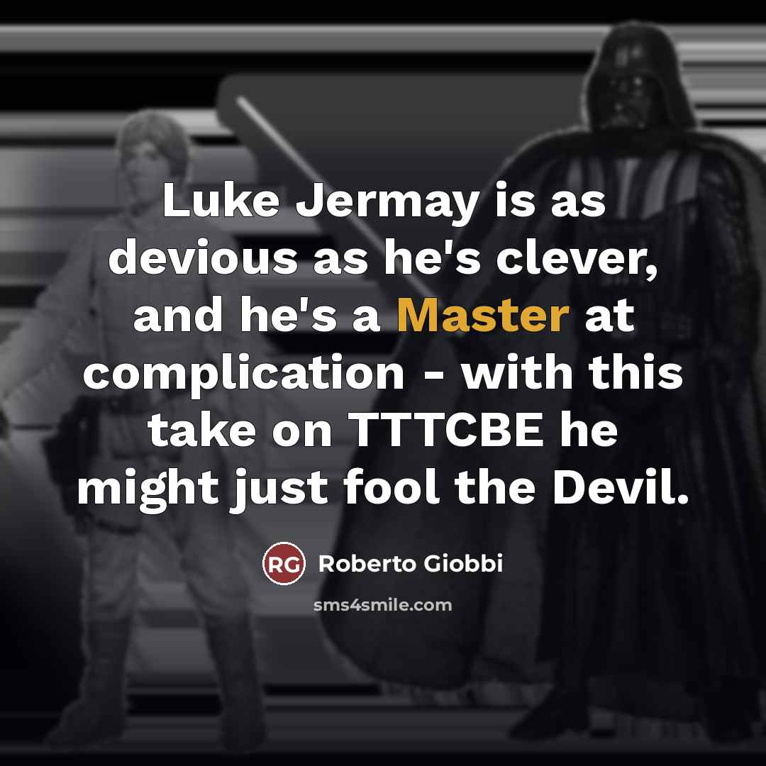 “Luke Jermay is as devious as he's clever, and he's…” quote by Roberto Giobbi