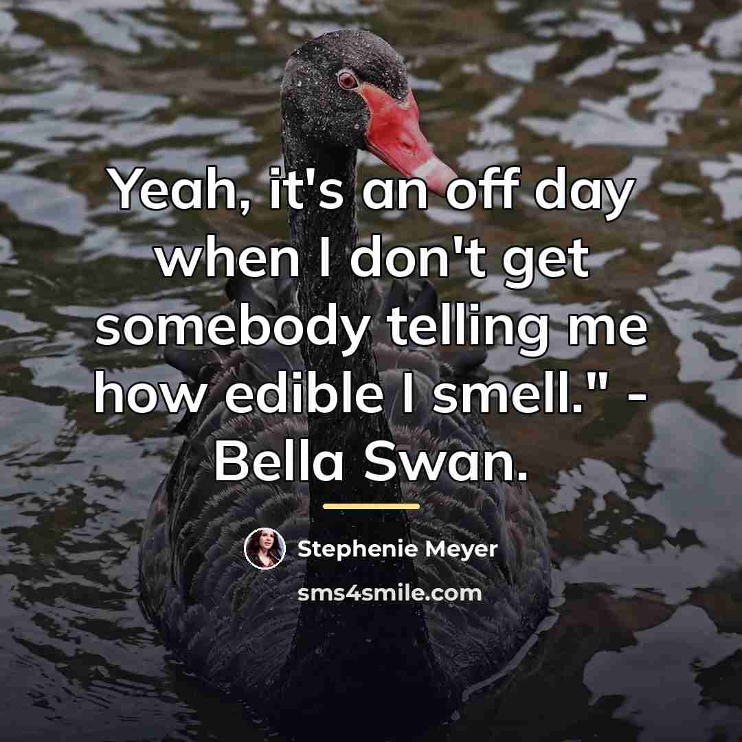 “Yeah, it's an off day when I don't get somebody…” quote by Stephenie Meyer