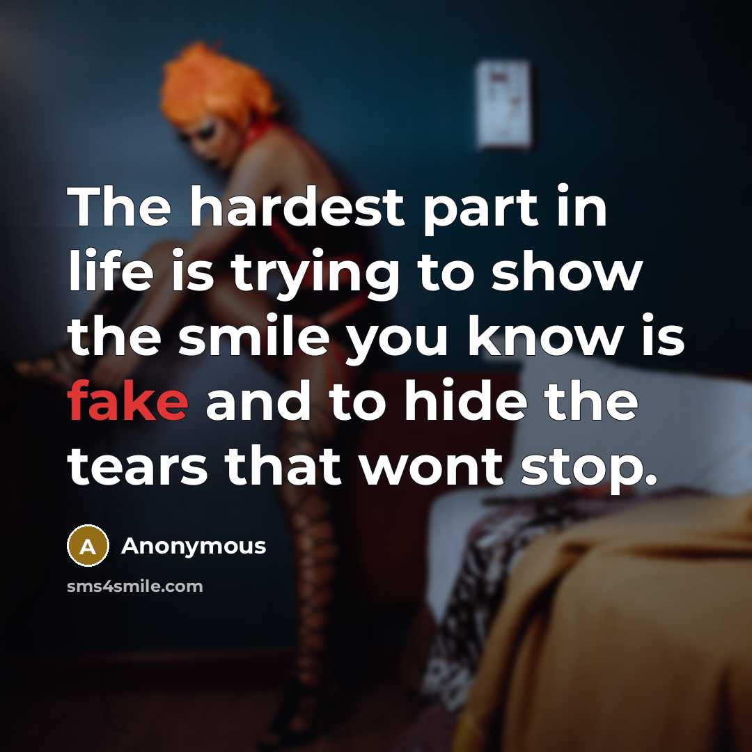 “The hardest part in life is trying to show the…” quote by Anonymous