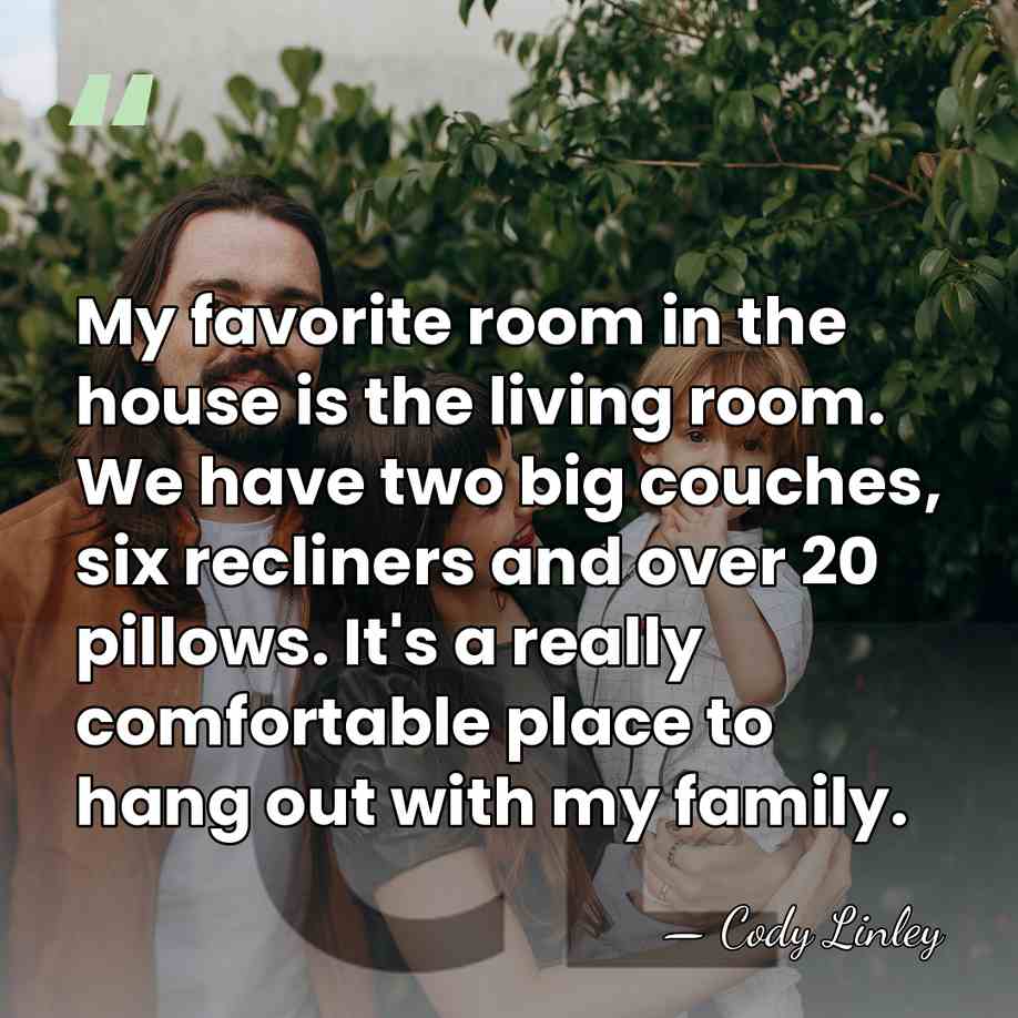 My favorite room in the house is the living room. We have&hellip; - Cody Linley