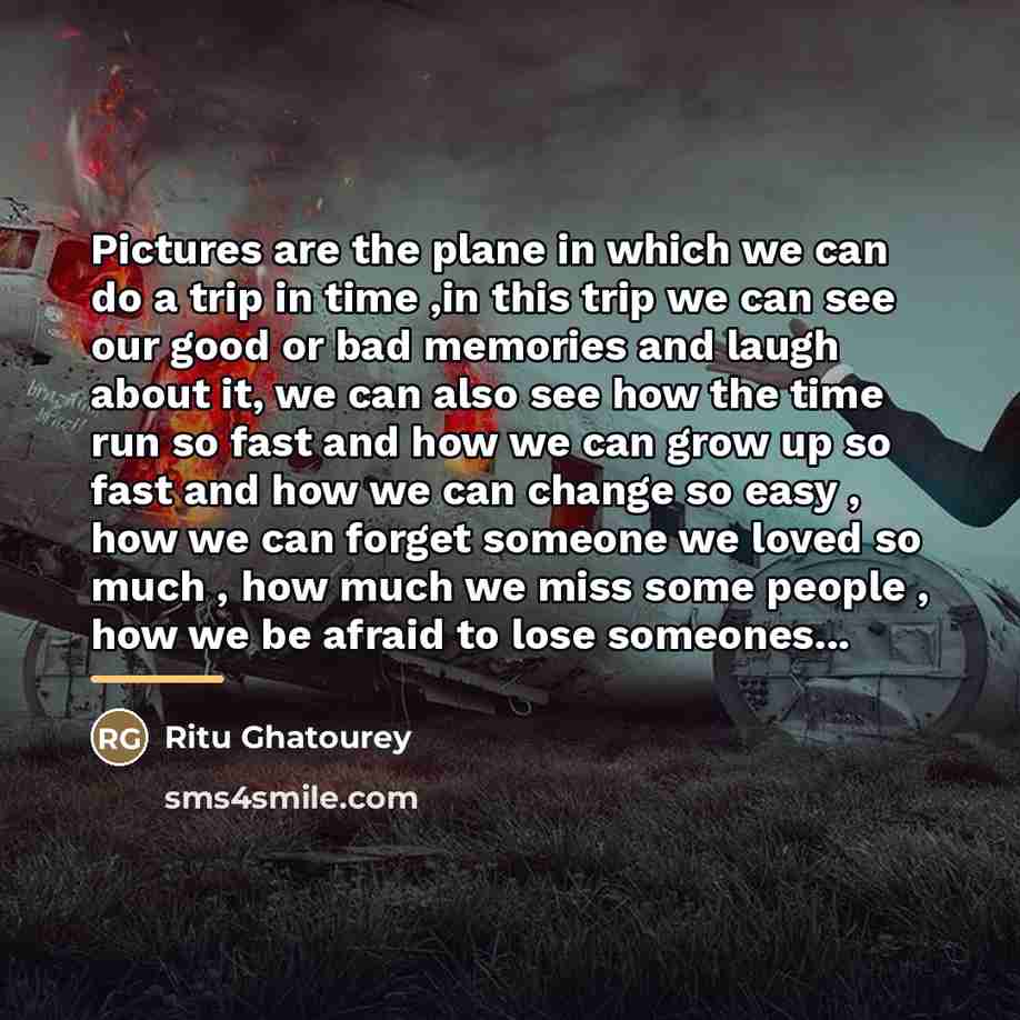 “Pictures are the plane in which we can do a…” quote by Ritu Ghatourey