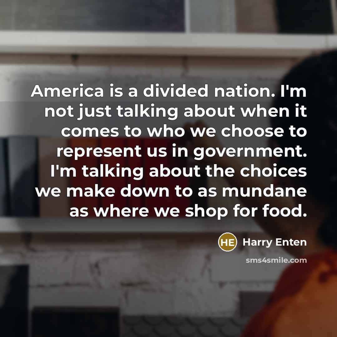 “America is a divided nation. I'm not just talking about…” quote by Harry Enten