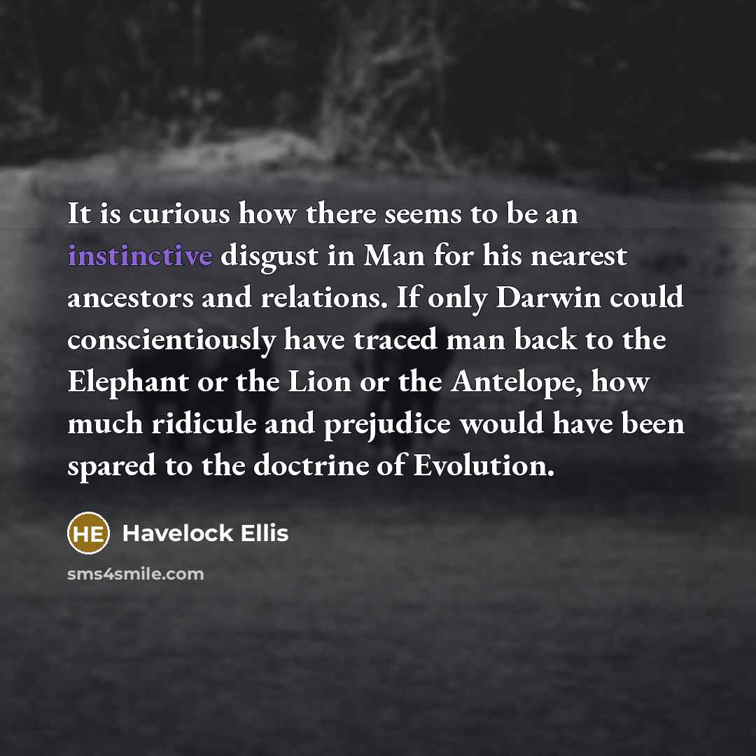 “It is curious how there seems to be an instinctive…” quote by Havelock Ellis