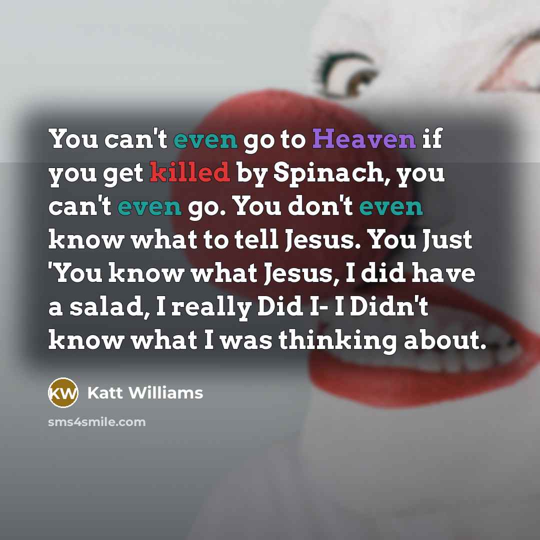 “You can't even go to Heaven if you get killed…” quote by Katt Williams