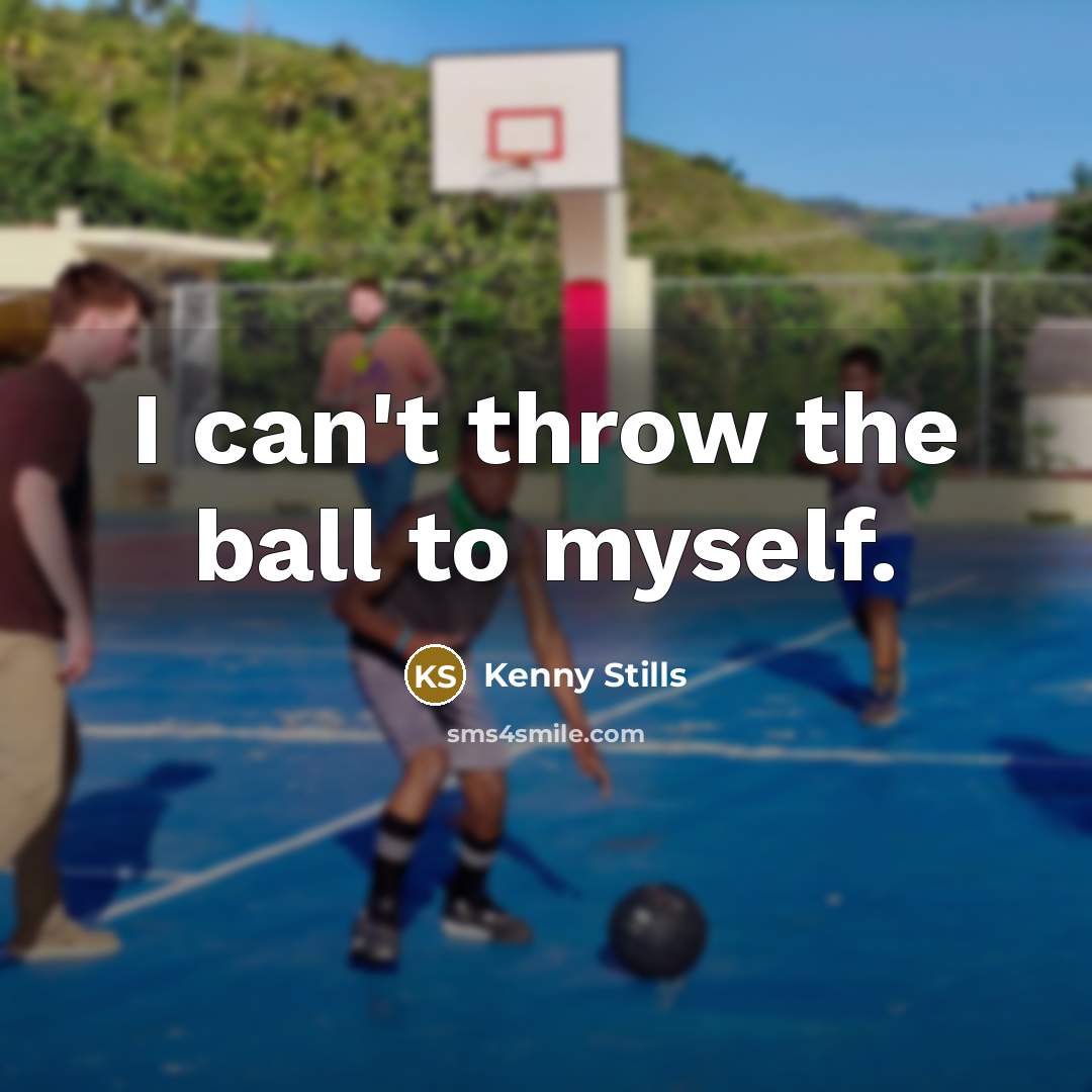 “I can't throw the ball to myself.…” quote by Kenny Stills