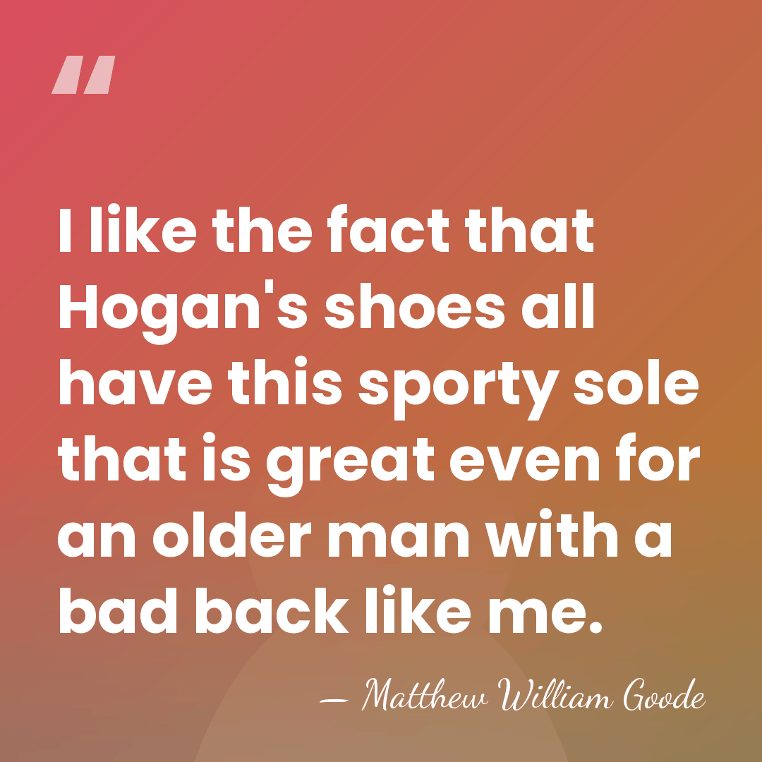 I like the fact that Hogan's shoes all have this sporty sole&hellip; - Matthew William Goode