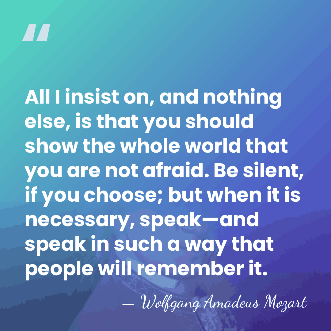 All I insist on, and nothing else, is that you should show&hellip; - Wolfgang Amadeus Mozart