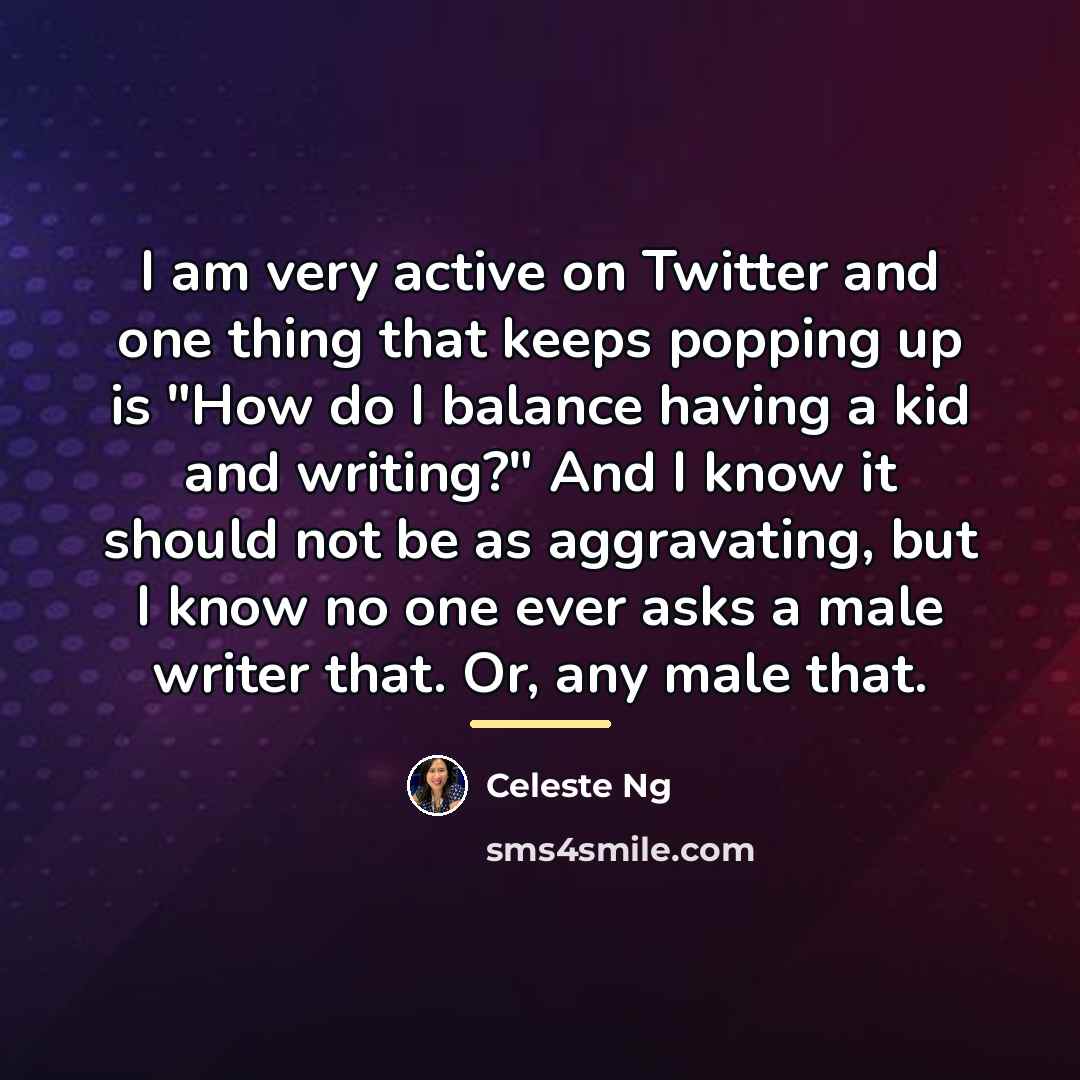 “I am very active on Twitter and one thing that…” quote by Celeste Ng