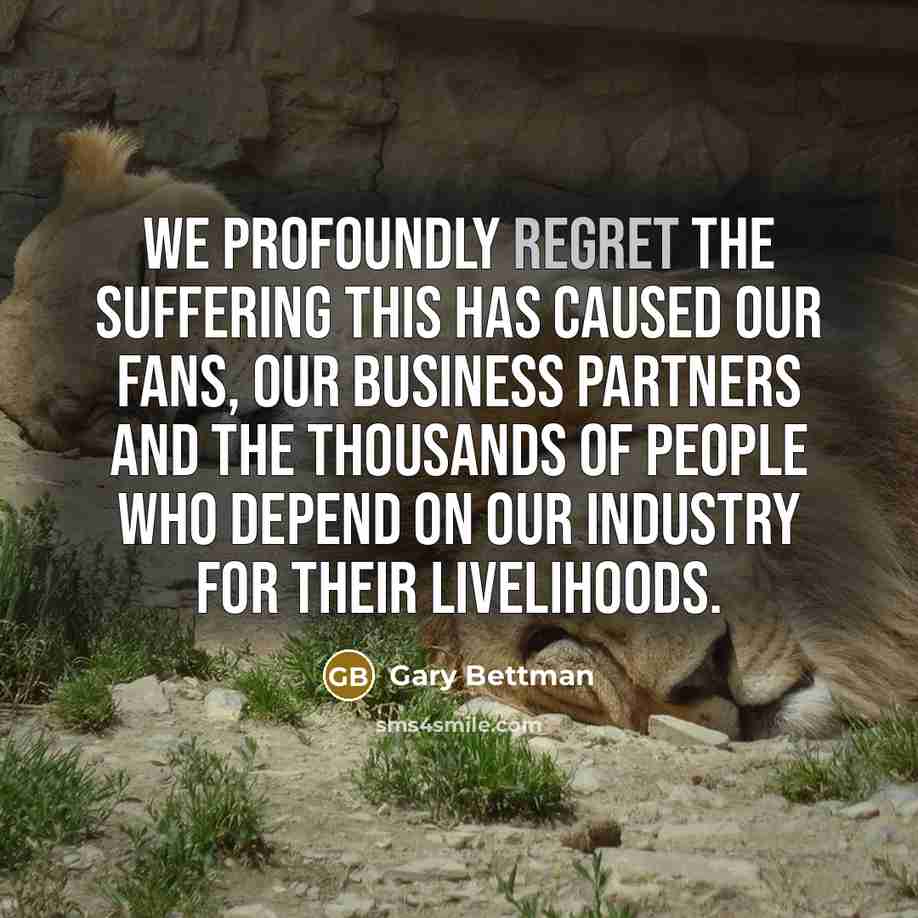 “We profoundly regret the suffering this has caused our fans,…” quote by Gary Bettman