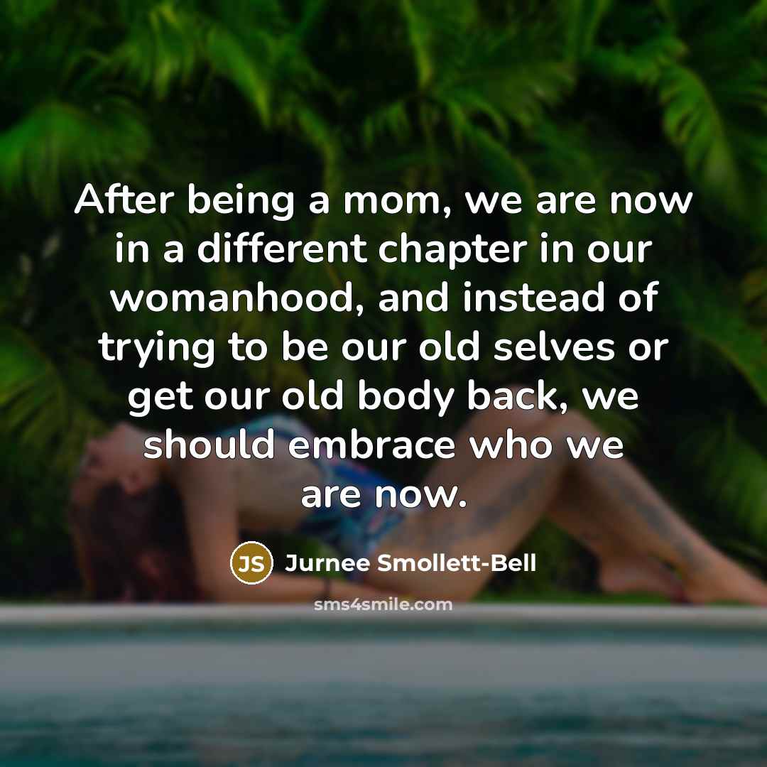 “After being a mom, we are now in a different…” quote by Jurnee Smollett-Bell