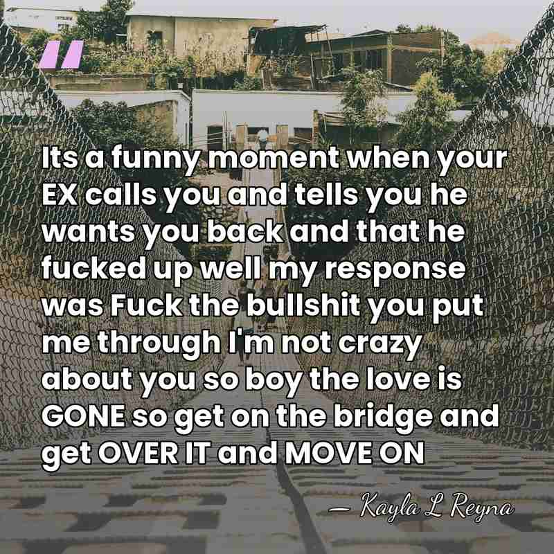 Its a funny moment when your EX calls you and tells you&hellip; - Kayla L Reyna