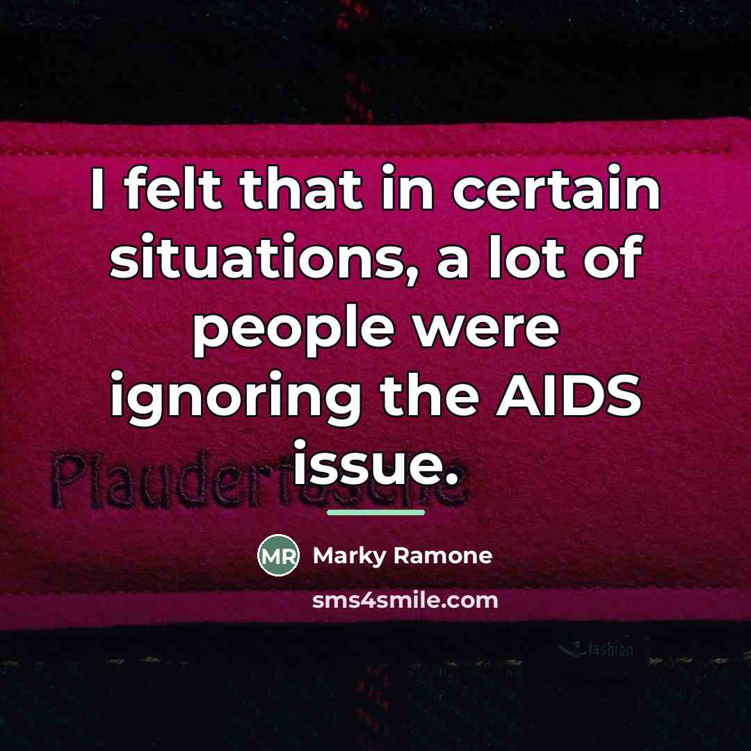 “I felt that in certain situations, a lot of people…” quote by Marky Ramone