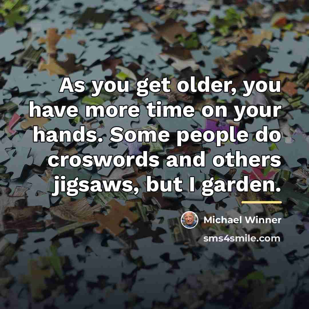 “As you get older, you have more time on your…” quote by Michael Winner