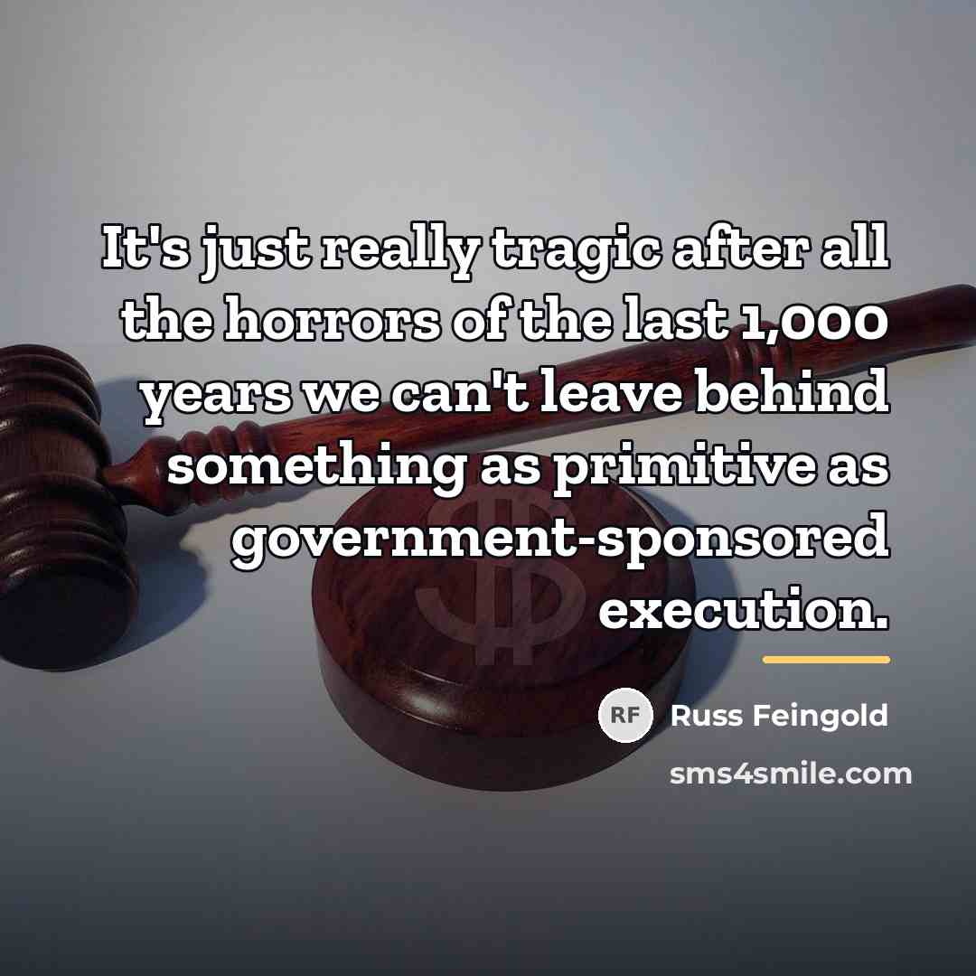 “It's just really tragic after all the horrors of the…” quote by Russ Feingold