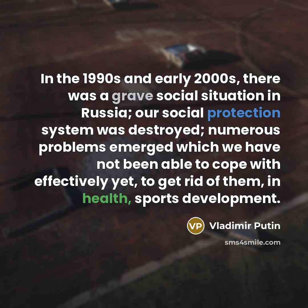 “In the 1990s and early 2000s, there was a grave…” quote by Vladimir Putin