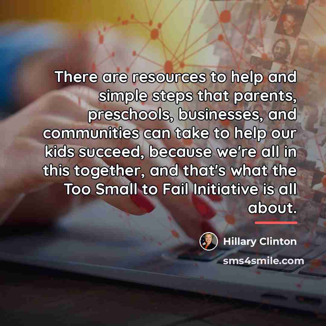 “There are resources to help and simple steps that parents,…” quote by Hillary Clinton
