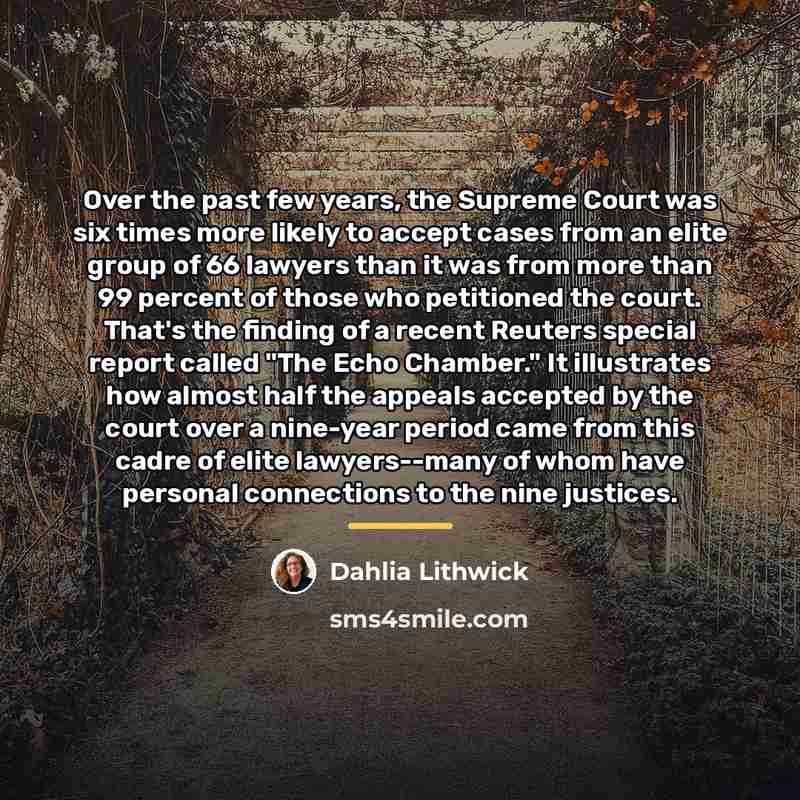 “Over the past few years, the Supreme Court was six…” quote by Dahlia Lithwick