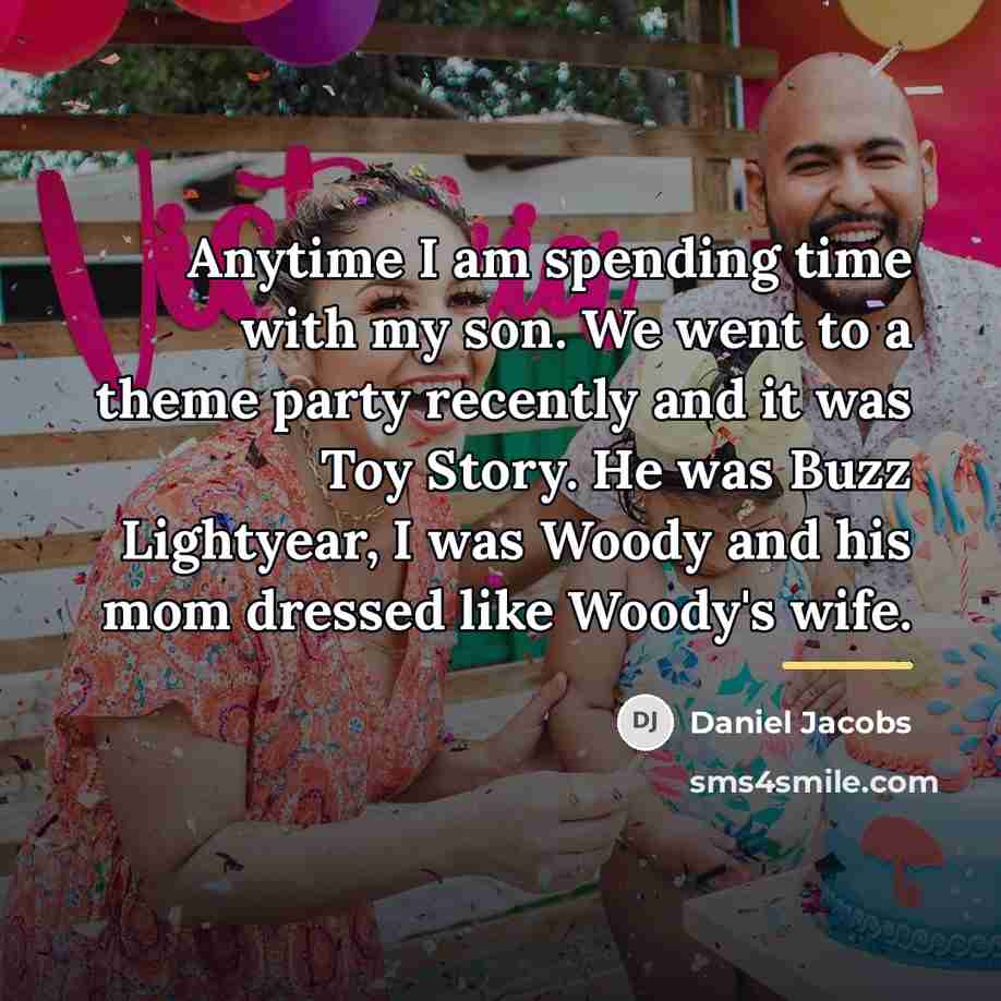 “Anytime I am spending time with my son. We went…” quote by Daniel Jacobs