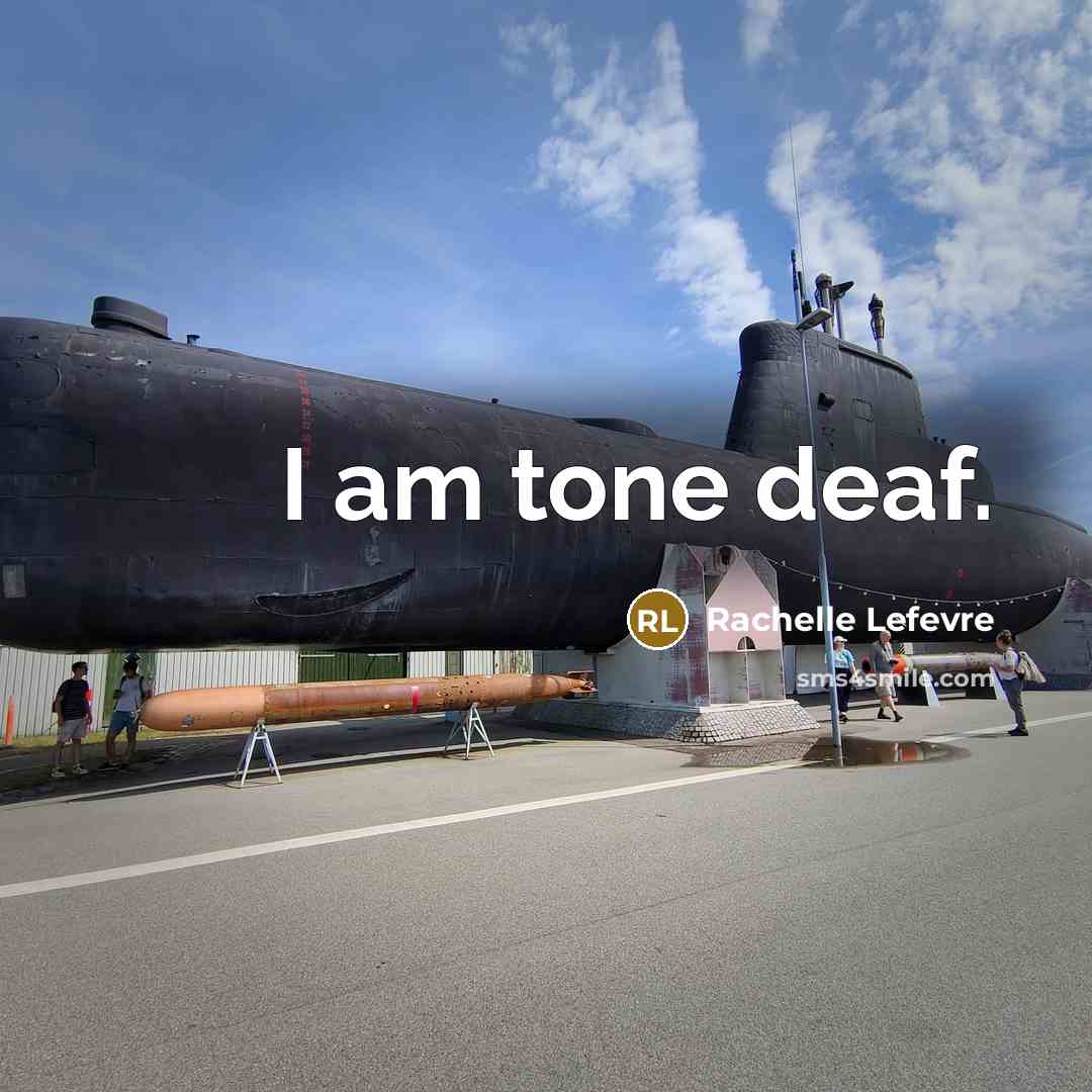“I am tone deaf.…” quote by Rachelle Lefevre