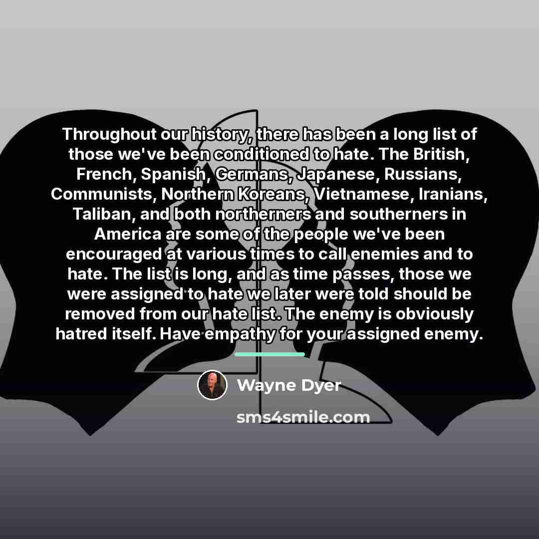 “Throughout our history, there has been a long list of…” quote by Wayne Dyer