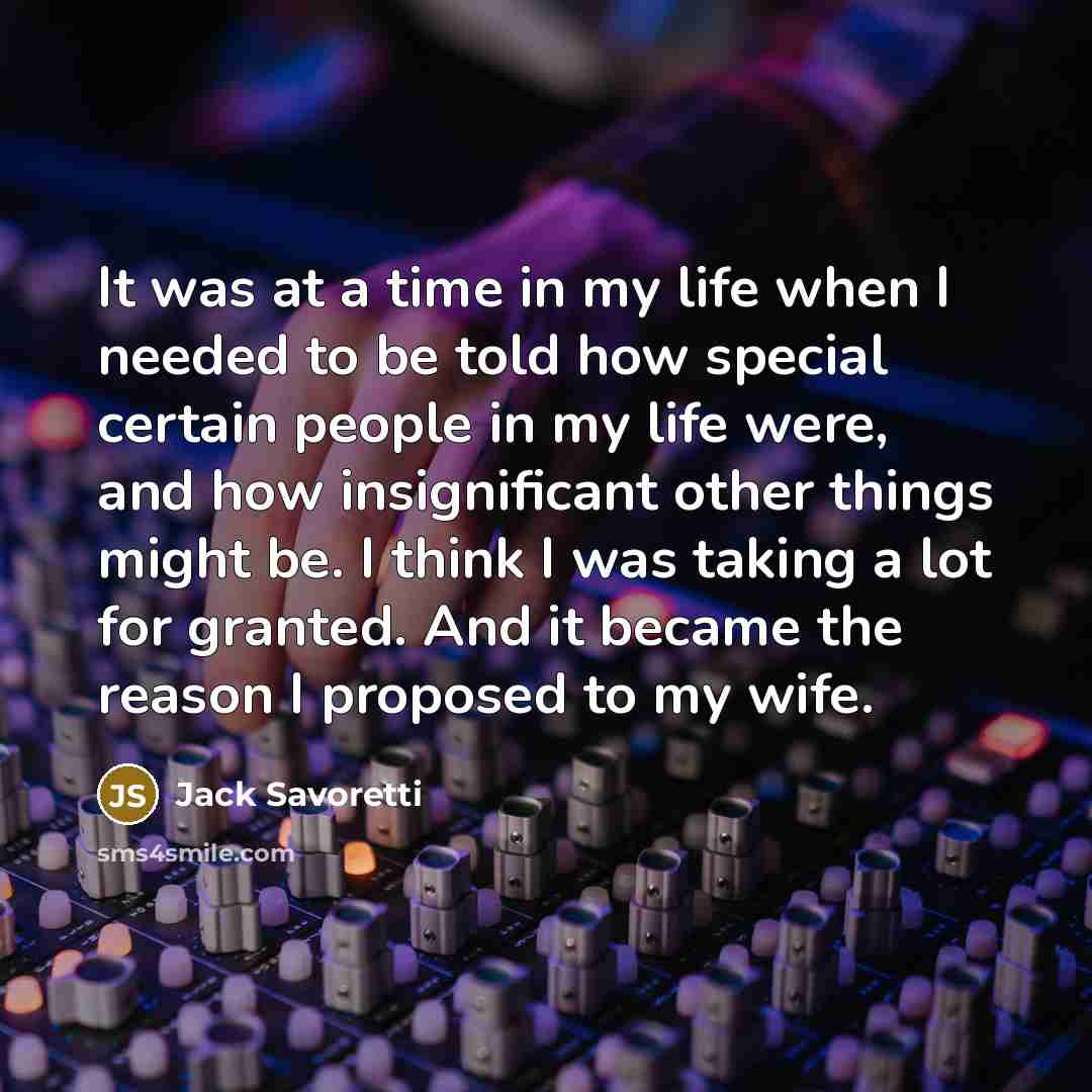 “It was at a time in my life when I…” quote by Jack Savoretti