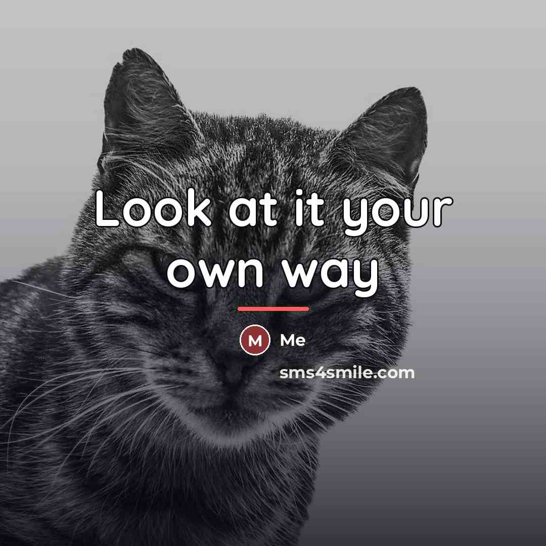 “Look at it your own way…” quote by Me