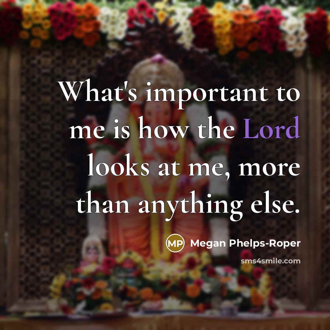 “What's important to me is how the Lord looks at…” quote by Megan Phelps-Roper