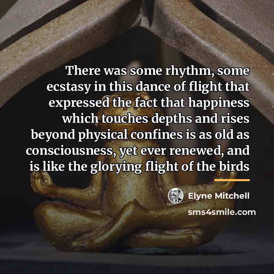 “There was some rhythm, some ecstasy in this dance of…” quote by Elyne Mitchell