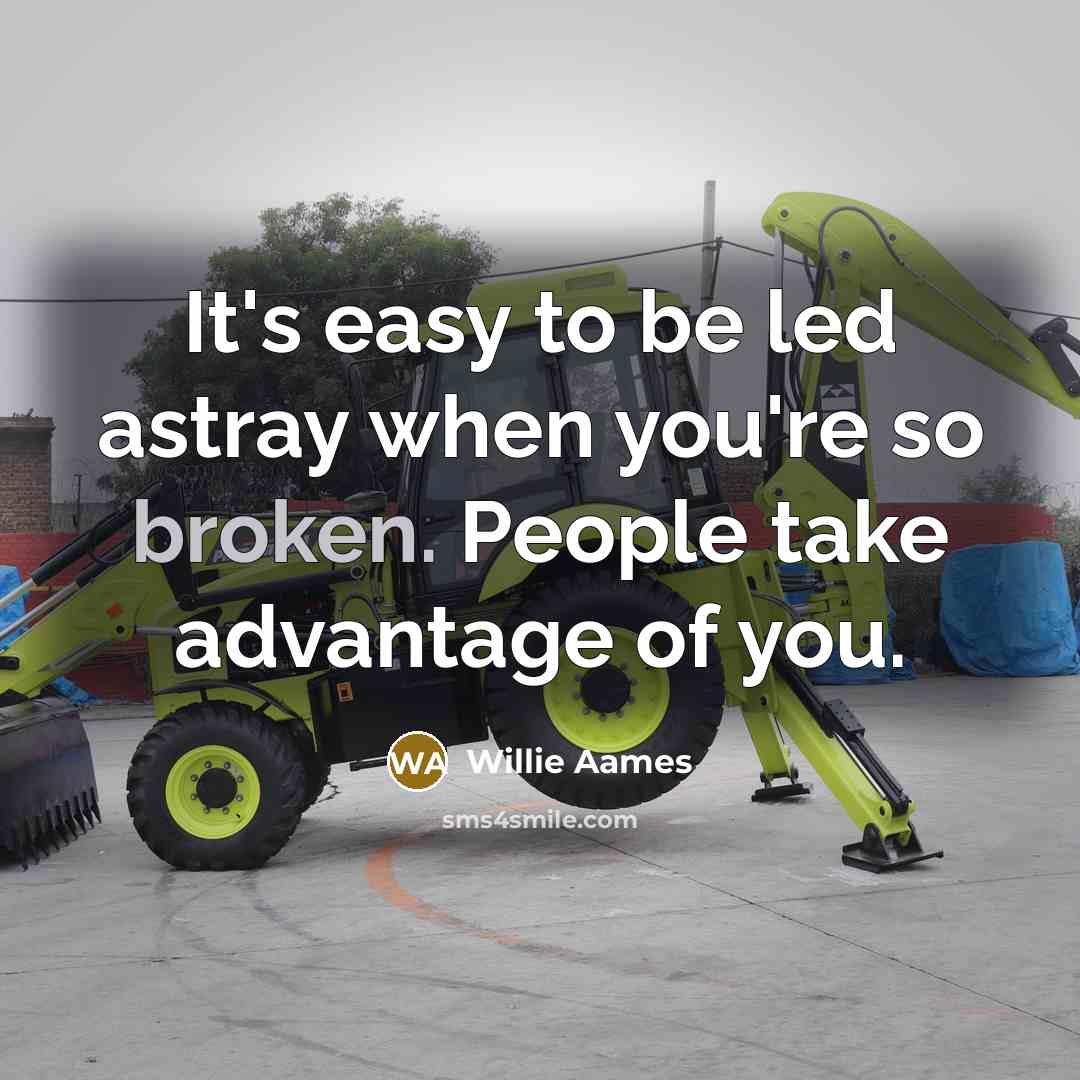 “It's easy to be led astray when you're so broken.…” quote by Willie Aames