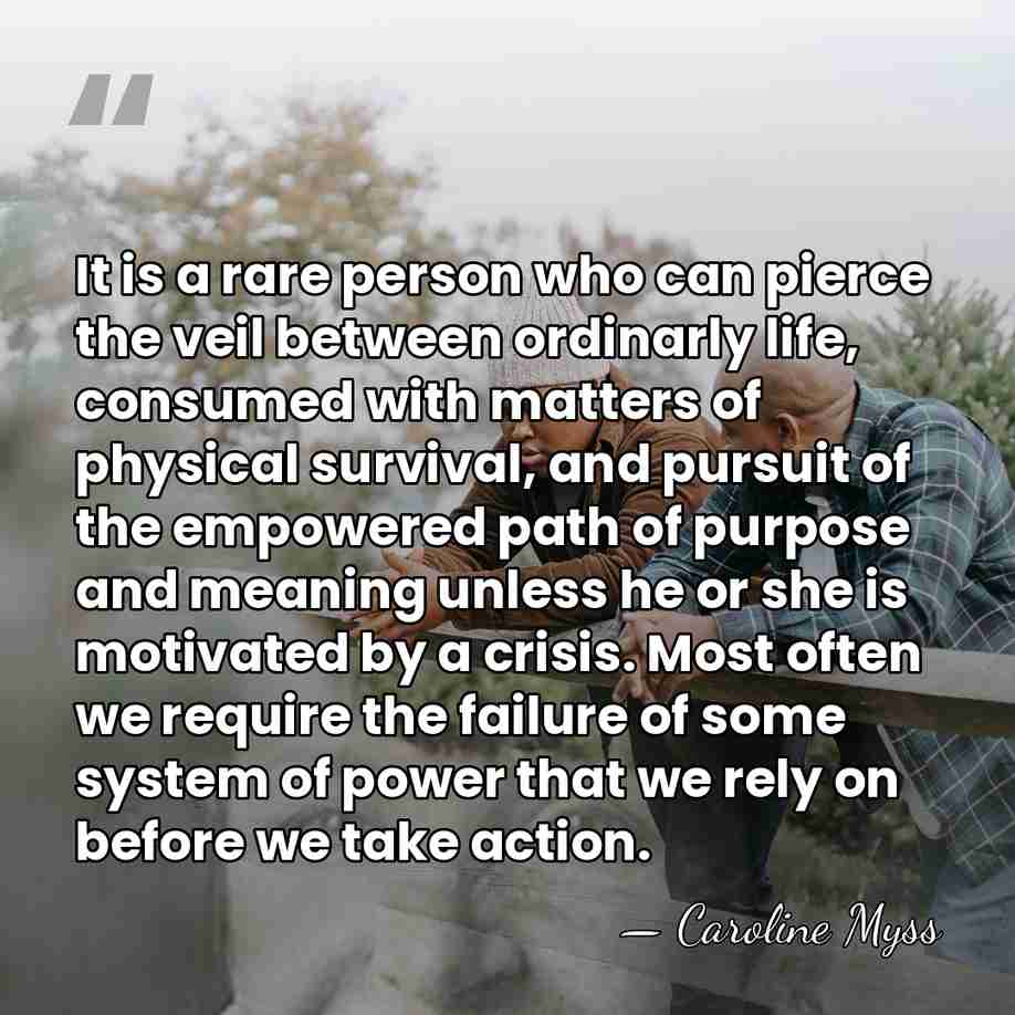 It is a rare person who can pierce the veil between ordinarly&hellip; - Caroline Myss