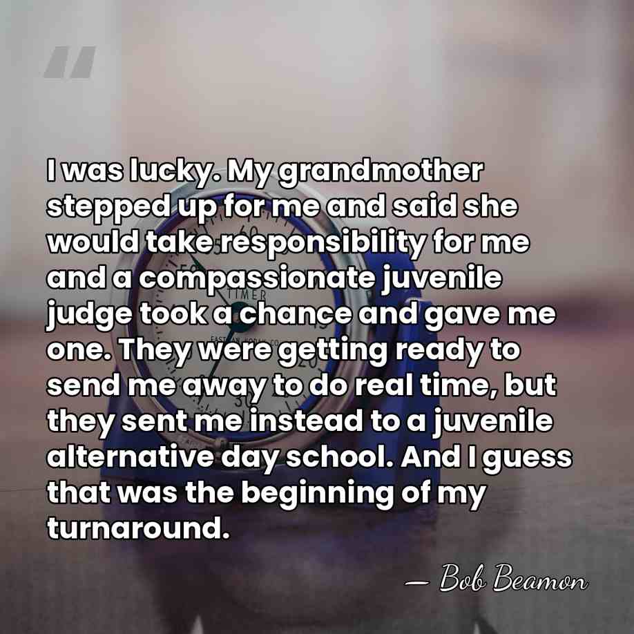 I was lucky. My grandmother stepped up for me and said she&hellip; - Bob Beamon