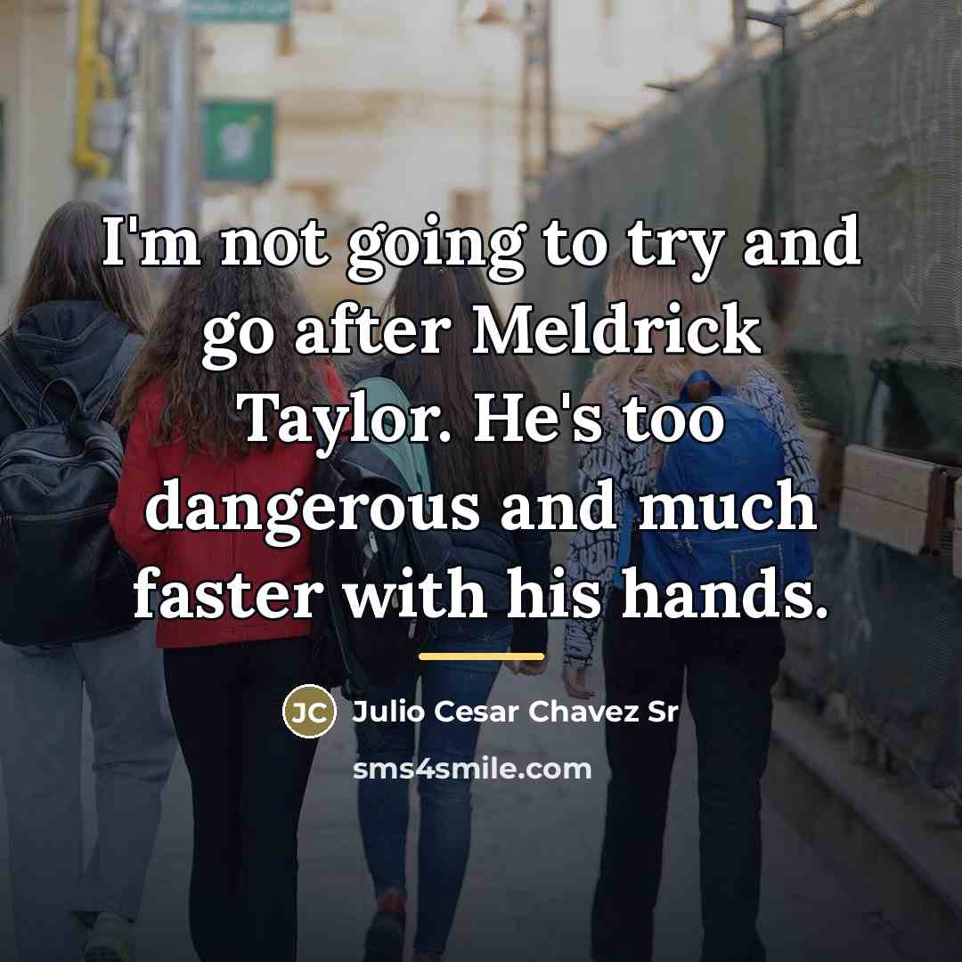 “I'm not going to try and go after Meldrick Taylor.…” quote by Julio Cesar Chavez Sr