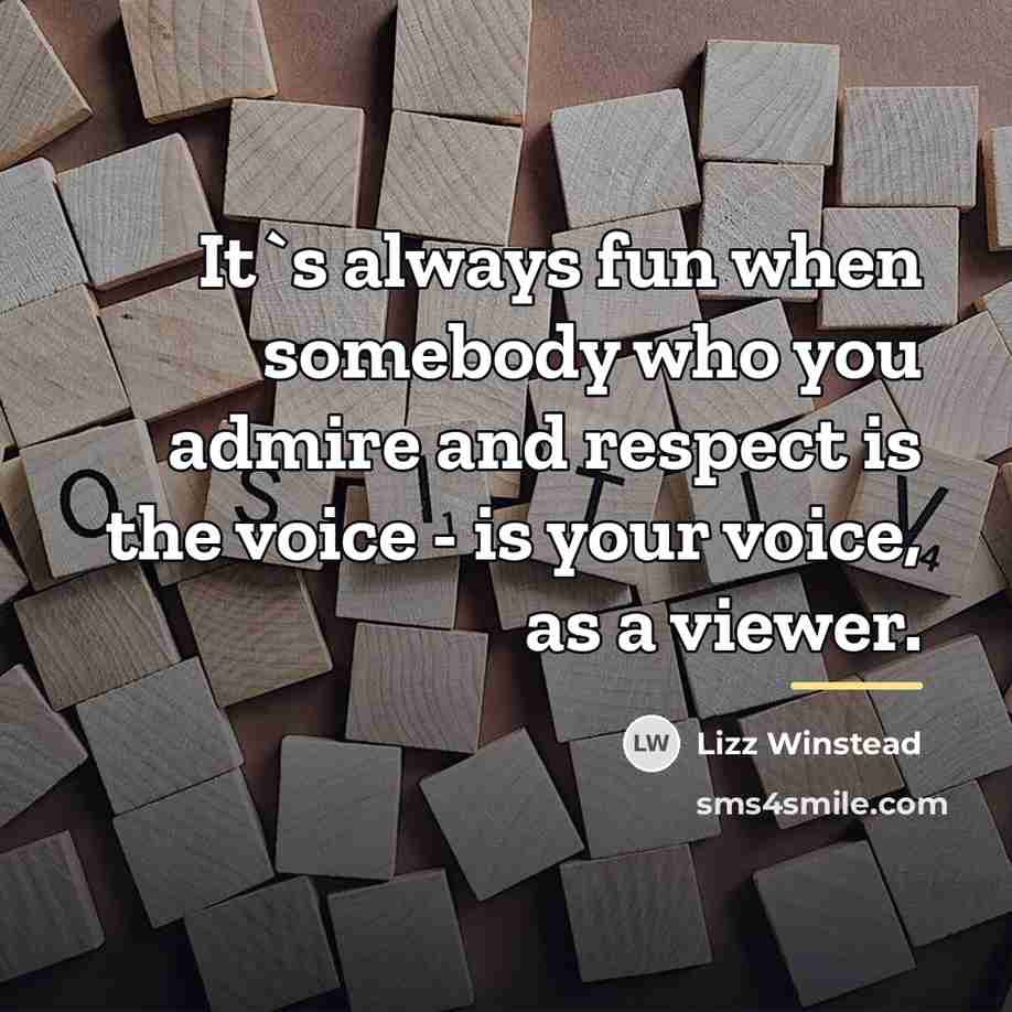 “It`s always fun when somebody who you admire and respect…” quote by Lizz Winstead
