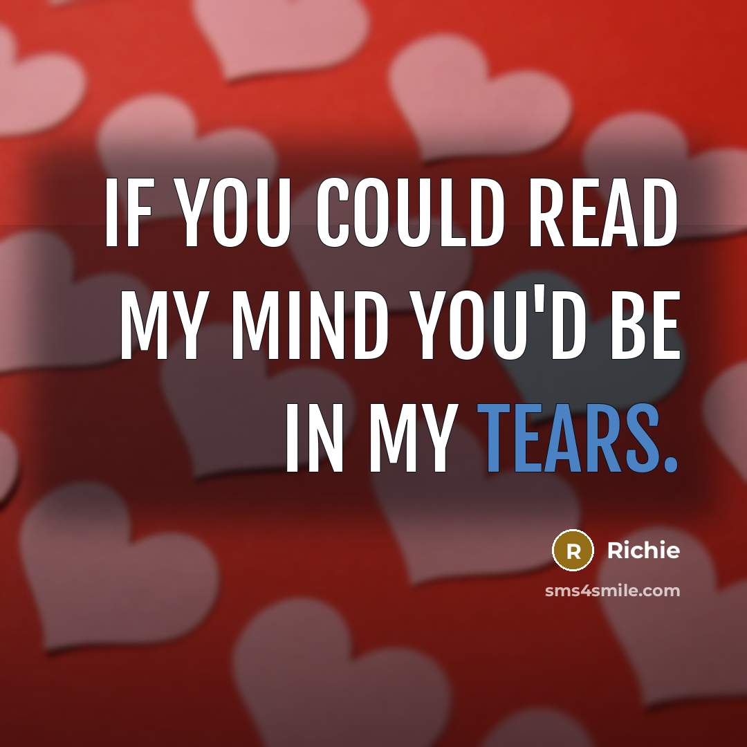 “If you could read my mind you'd be in my…” quote by Richie