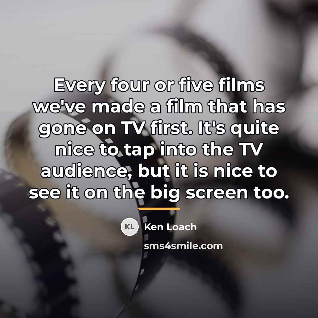 “Every four or five films we've made a film that…” quote by Ken Loach