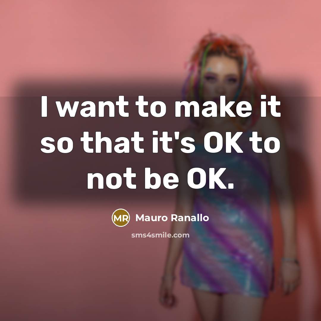 “I want to make it so that it's OK to…” quote by Mauro Ranallo