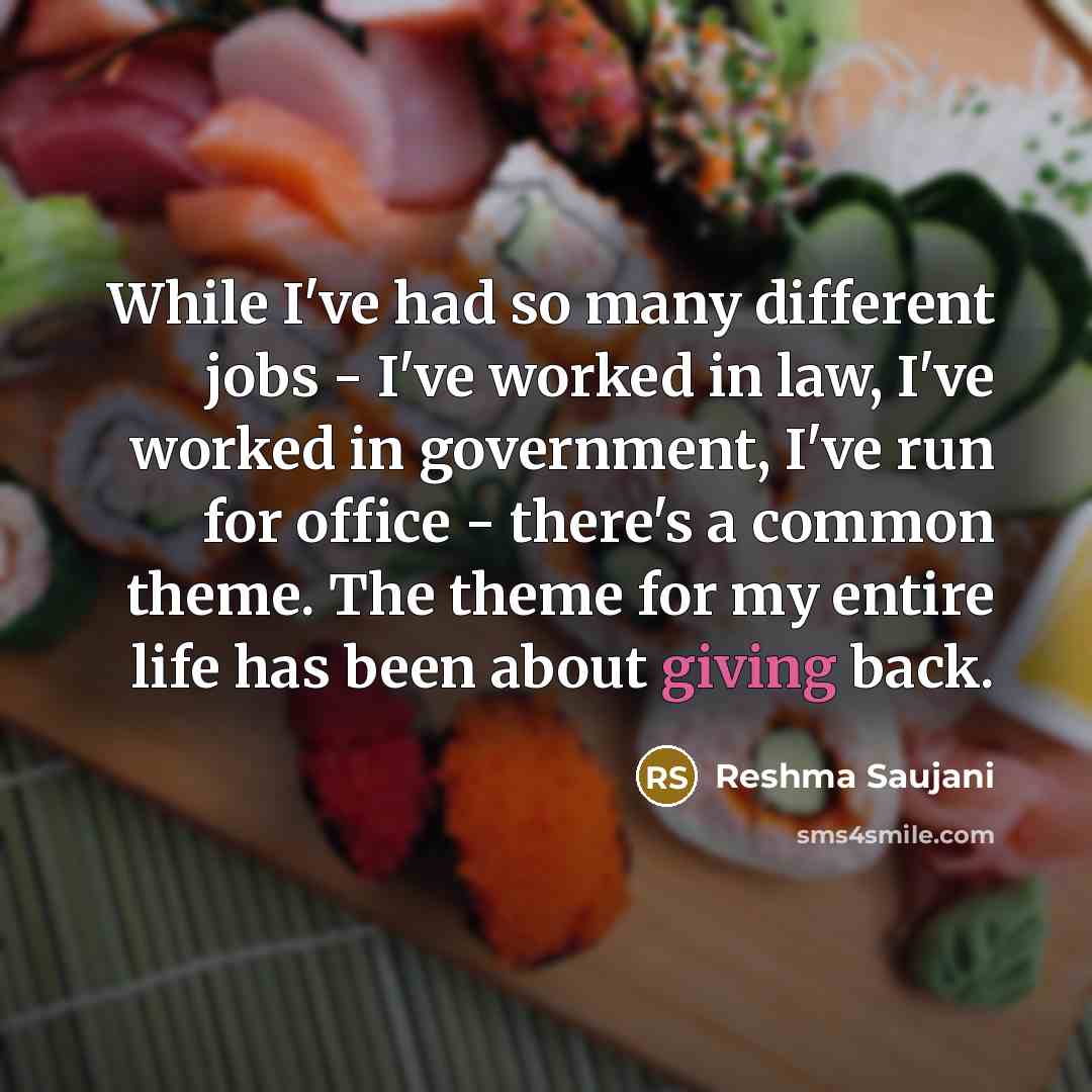 “While I've had so many different jobs - I've worked…” quote by Reshma Saujani
